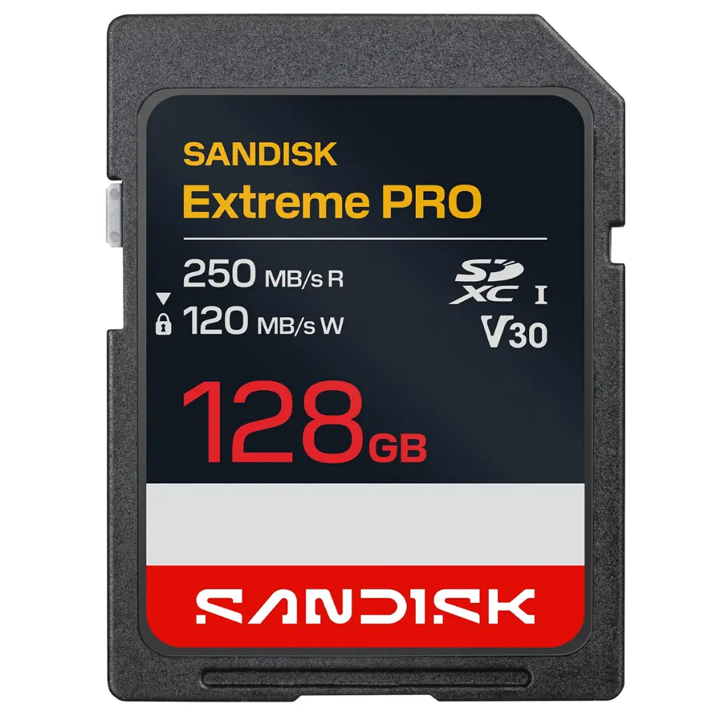 Tarjeta SD Sandisk Extreme Pro 128Gb 250/120mbps V3