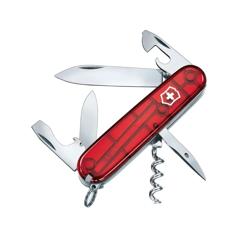 Navaja Suiza Victorinox Spartan - Rojo Transparente *Distribuidor Autorizado*