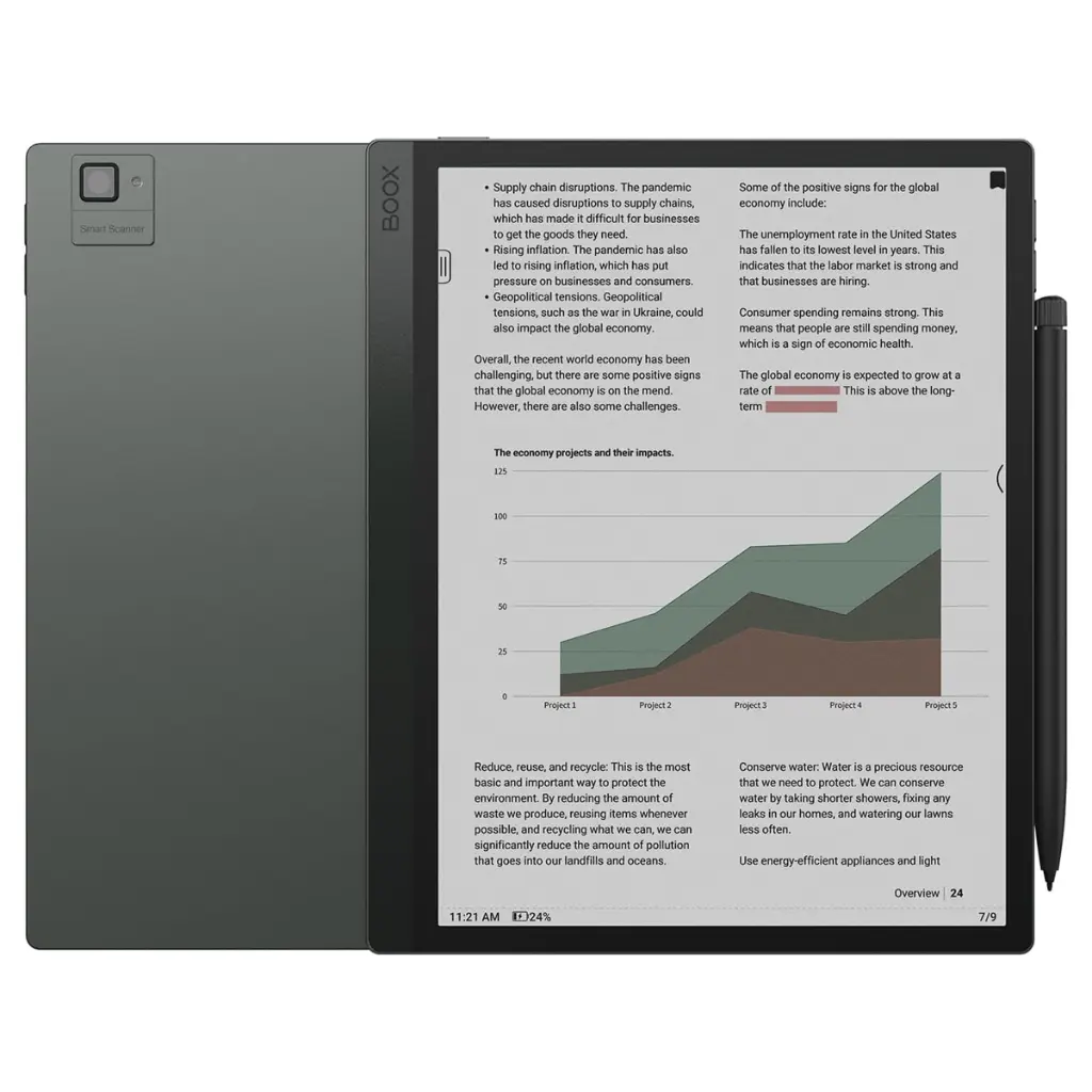 E-Reader Onyx Boox Tablet Tab Ultra C Pro 6Gb 128Gb 10.3" Android + Lapiz - Negro